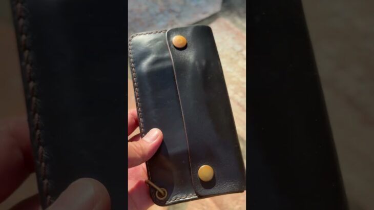 ウィリンキーロングトラッカーウォレットクロムエクセル茶芯ブラック#トラッカーウォレット #アメカジ #leather #革財布 #茶芯