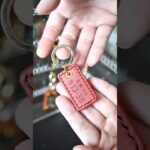 ナンバープレートキーホルダーミニ作ってみた #leathercraft #レザークラフト