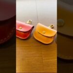 【レザークラフト】本革のコインケースを製作しました。#レザークラフト #leathercraft #コインケース #革細工 #shorts