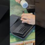 ⑧象革ラウンドファスナー財布の製作 #レザークラフト #サムライクラフト #leathercraft #財布 #leather #handmade #diy