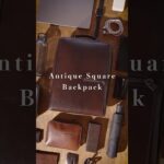 バッグ職人が手仕事で仕立てる アンティーク スクエア バックパック｜Antique Square Backpack #leather #バックパック  #bag #ファッション