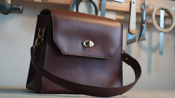 【レザークラフト】ミニハンドルバッグの制作