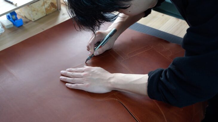 【レザークラフト】手縫いで作る、ショルダーポーチ