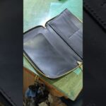 ⑫象革ラウンドファスナー財布の製作 #レザークラフト #サムライクラフト #leathercraft #財布 #leather #handmade #diy #ファスナー #Zipper