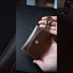 カードが入るキーケース作ってみた #leathercraft #レザークラフト
