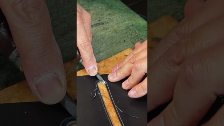 ②A-1ロングウォレットの製作 #レザークラフト #サムライクラフト #leathercraft #財布 #leather #handmade #diy