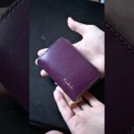 ラウンドファスナーミニ財布作ってみた #leathercraft #レザークラフト